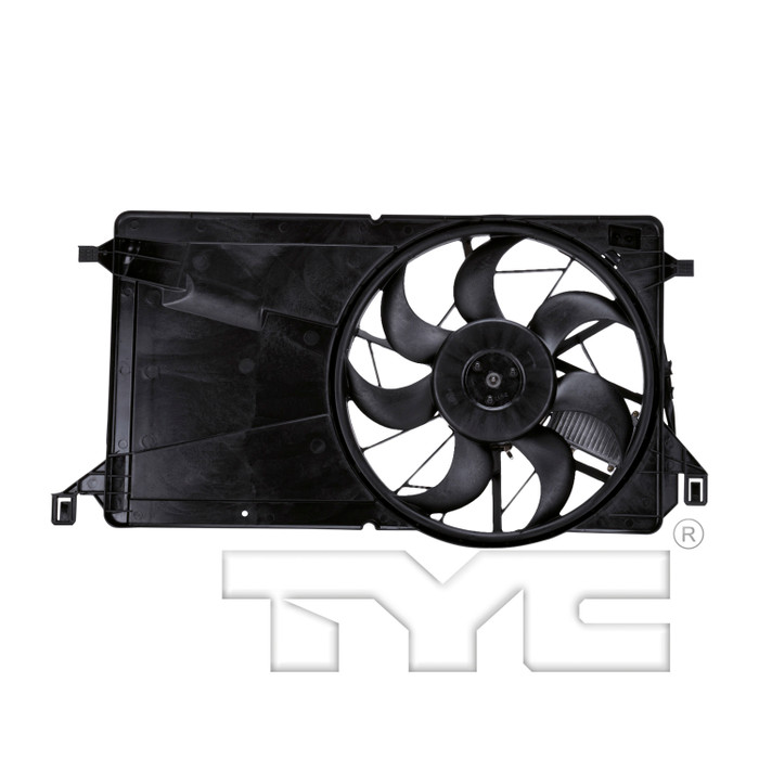 2007 Mazda 3 Dual Radiator and Condenser Fan Assembly