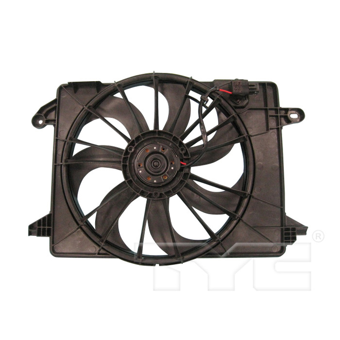 2012 Dodge Charger Dual Radiator and Condenser Fan Assembly 5.7L 8 Cylinder