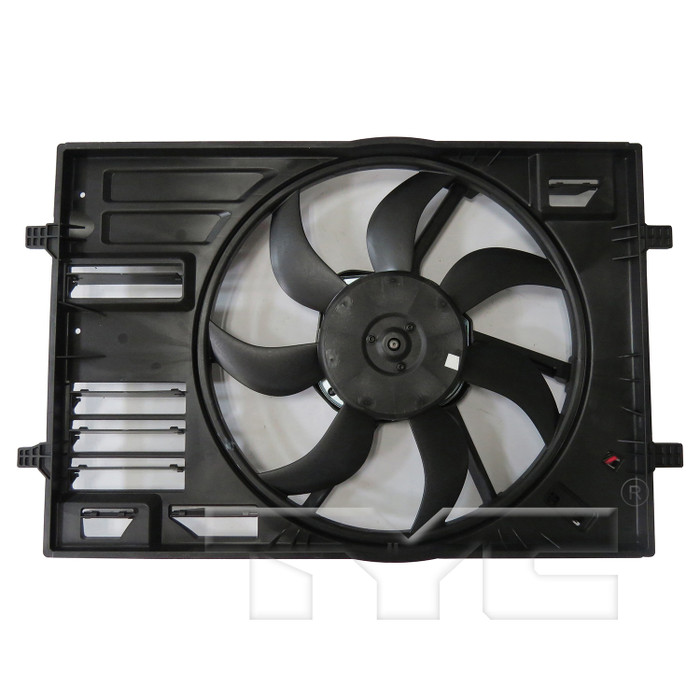 2015 Audi A3 Dual Radiator and Condenser Fan Assembly 1.8L 4 Cylinder