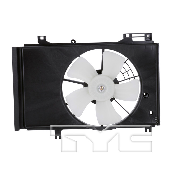 2012 Mazda 2 Dual Radiator and Condenser Fan Assembly