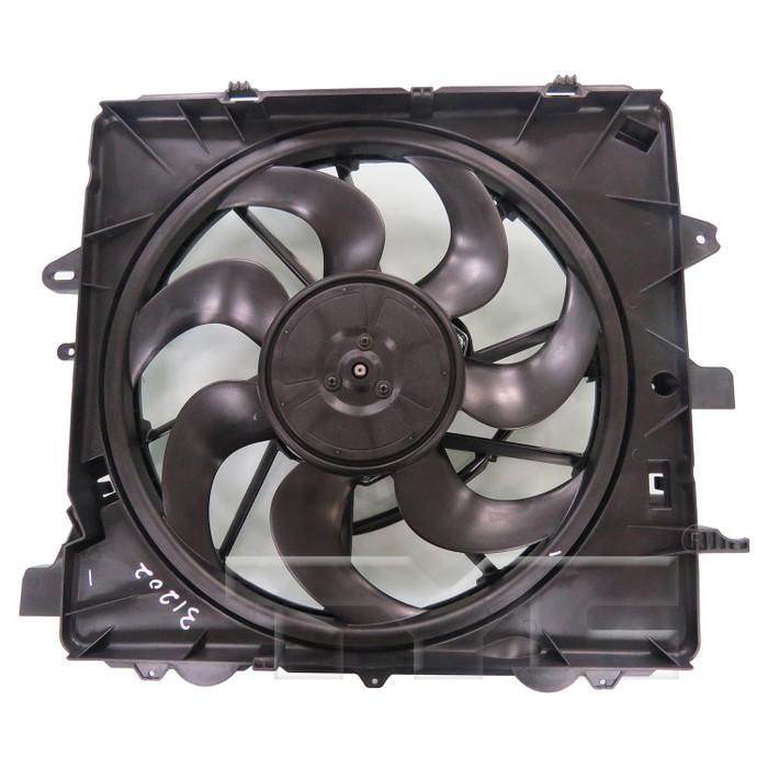 2015 Cadillac CTS Dual Radiator and Condenser Fan Assembly