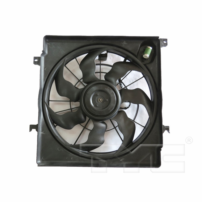 2014 Hyundai Sonata Dual Radiator and Condenser Fan Assembly 2.0L 4 Cylinder