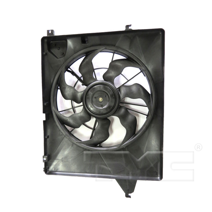 2014 Hyundai Santa Fe Dual Radiator and Condenser Fan Assembly 3.3L 6 Cylinder