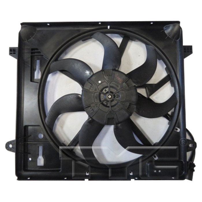 2015 Jeep Wrangler Dual Radiator and Condenser Fan Assembly 3.6L 6 Cylinder