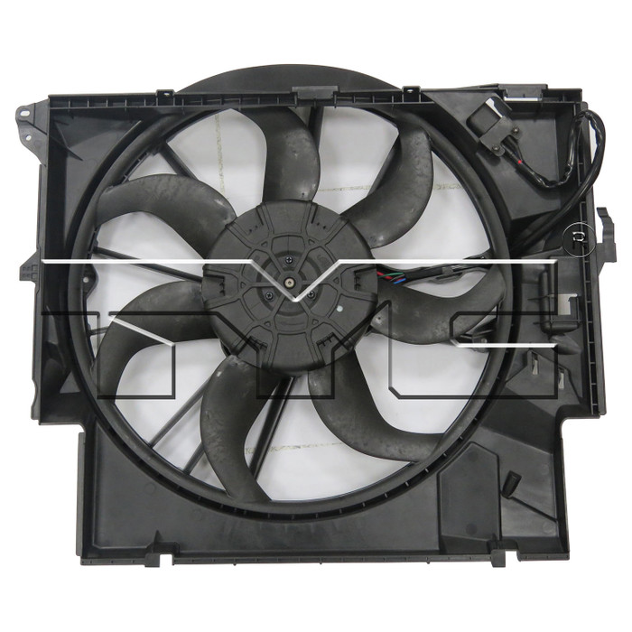 2011 BMW 135i Dual Radiator and Condenser Fan Assembly