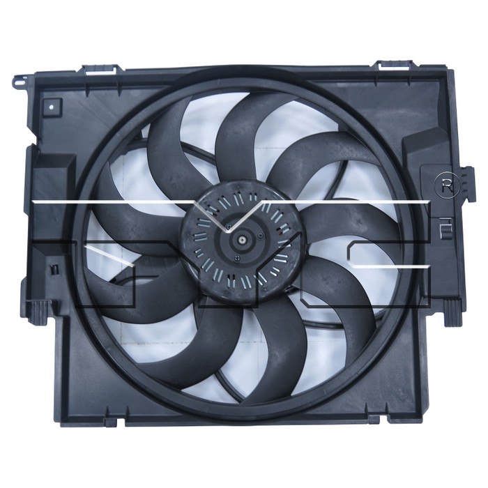 2012 BMW 335i xDrive Dual Radiator and Condenser Fan Assembly