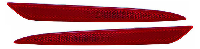 2014 Ford Fusion Bumper Reflector Rear Pair Set Left Driver and Passenger Right Side