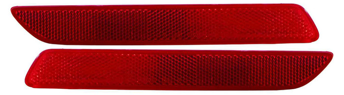 2010 Honda CR-V Bumper Reflector Rear Pair Set Left Driver and Passenger Right Side