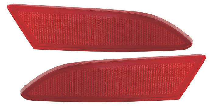 2017 Ford Focus Sedan 4 Door Bumper Reflector Rear Pair Set Left Driver and Passenger Right Side