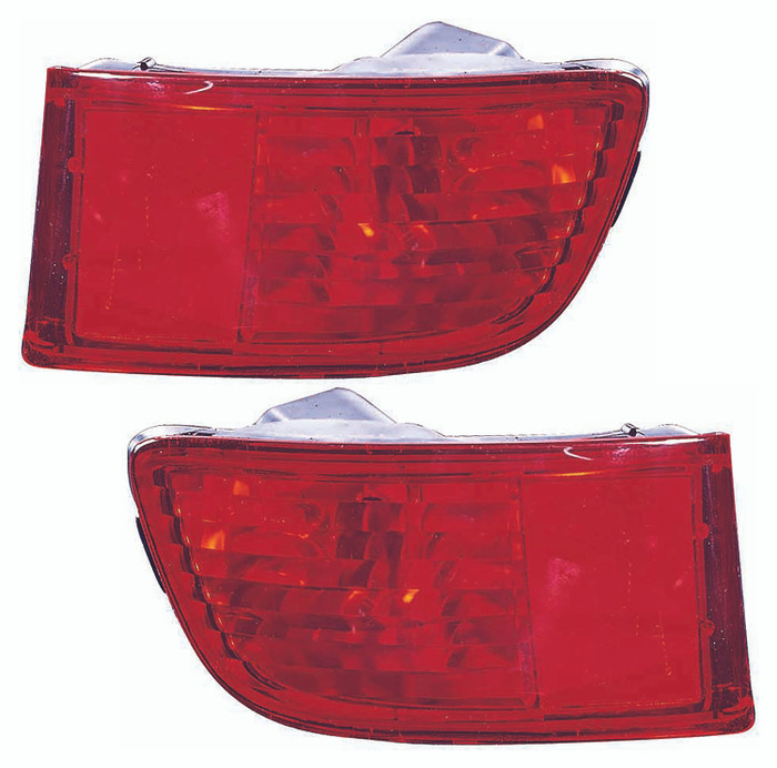 2003 Toyota 4Runner Bumper Reflector Rear Pair Set Left Driver and Passenger Right Side