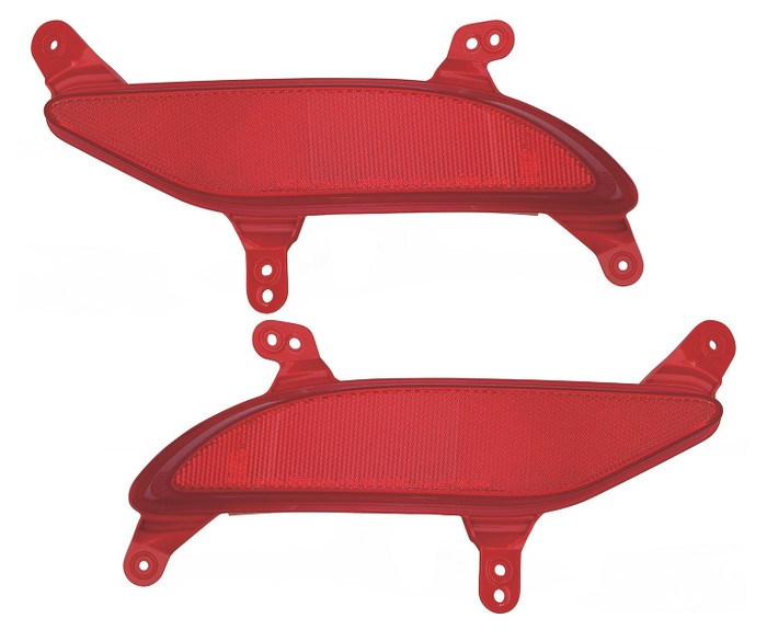 2016 Hyundai Santa Fe Sport Bumper Reflector Rear Pair Set Left Driver and Passenger Right Side