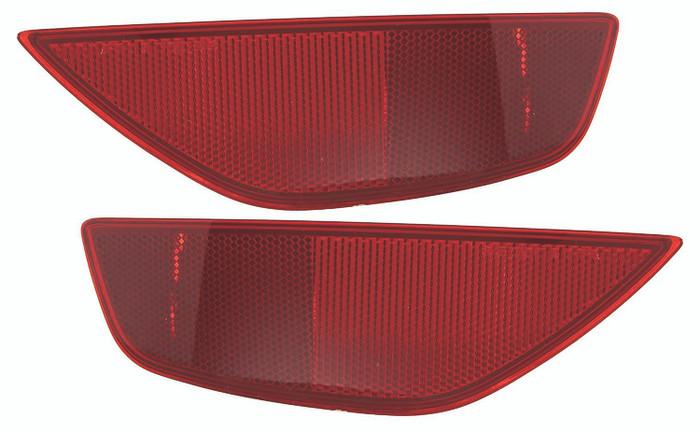 2013 Ford Fiesta Bumper Reflector Rear Pair Set Left Driver and Passenger Right Side