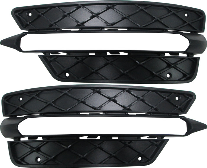2014 Mercedes Benz C Class Bumper Grill Trims - Driver Left and Passenger Right Side