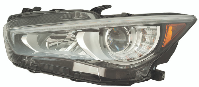 2018-2019 Infiniti Q50 Headlight Driver Left Side Halogen
