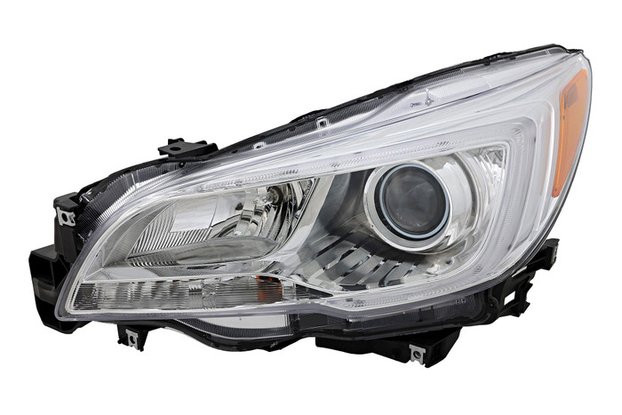 2015-2017 Subaru Outback Headlight Driver Left Side Halogen Chrome Trim