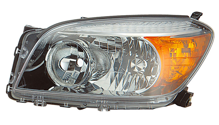 2006-2008 Toyota RAV4 Headlight Driver Left Side Halogen Black Trim