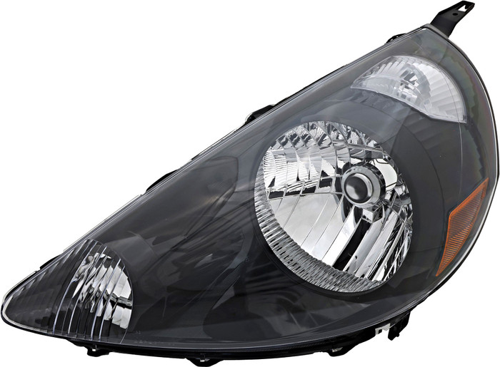 2007-2008 Honda Fit Headlight Driver Left Side Halogen Black Trim