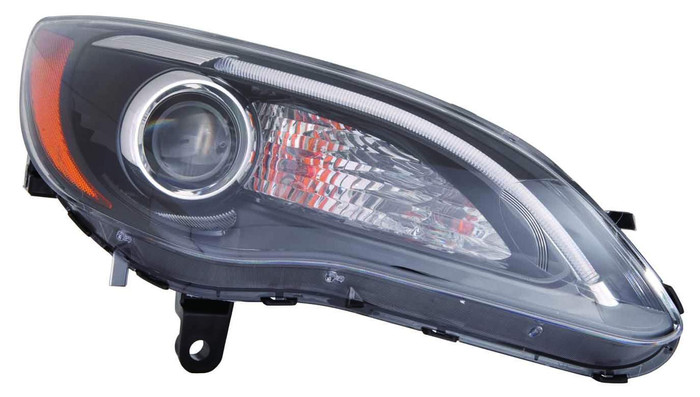 2011 Chrysler 200 Headlight Passenger Right Side Halogen Black Trim