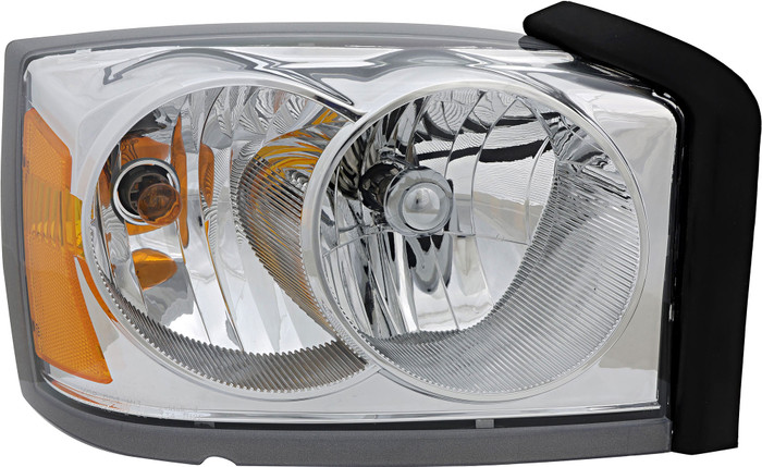 2006-2007 Dodge Dakota Headlight Passenger Right Side Halogen Chrome Trim