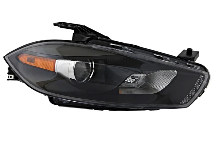 2013-2015 Dodge Dart Headlight Passenger Right Side Halogen Black Trim