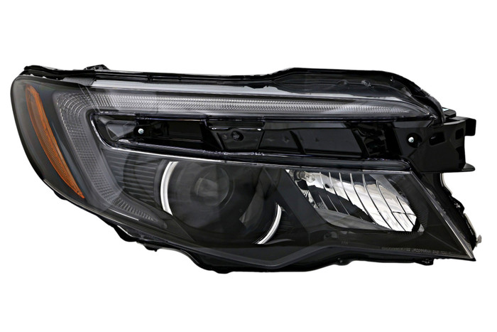 2017-2020 Honda Ridgeline Headlight Passenger Right Side Halogen Without Auto Dimming, With Auto On-Off, With LED Daytime Running Light