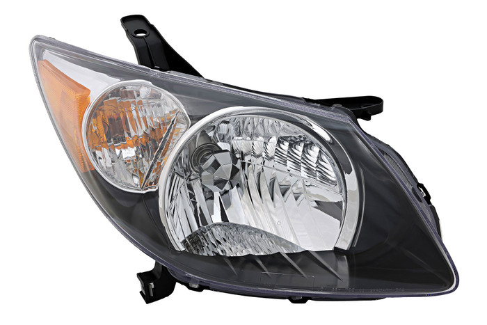 2003-2004 Pontiac Vibe Headlight Passenger Right Side Halogen Black Trim