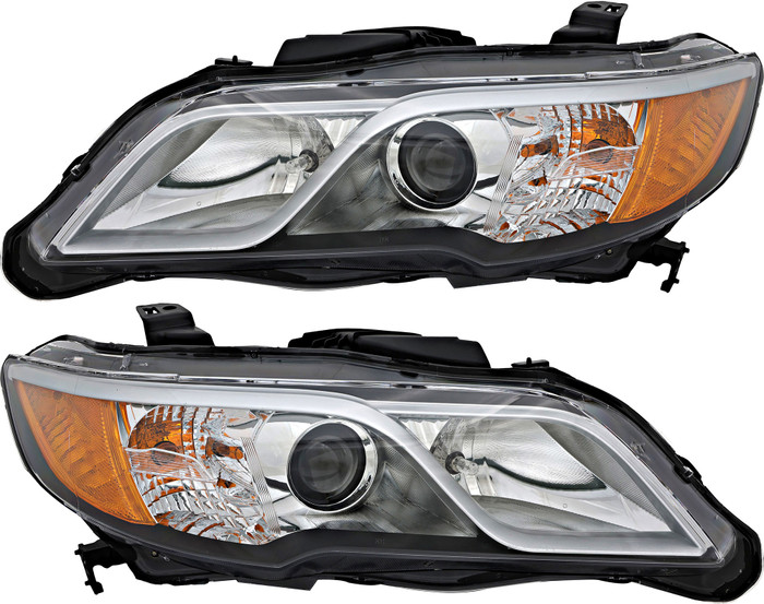 2013-2015 Acura RDX Headlights Driver Left and Passenger Right Side Halogen