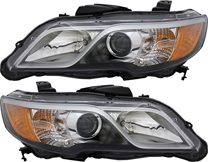 2013-2015 Acura RDX Headlights Driver Left and Passenger Right Side HID/Xenon