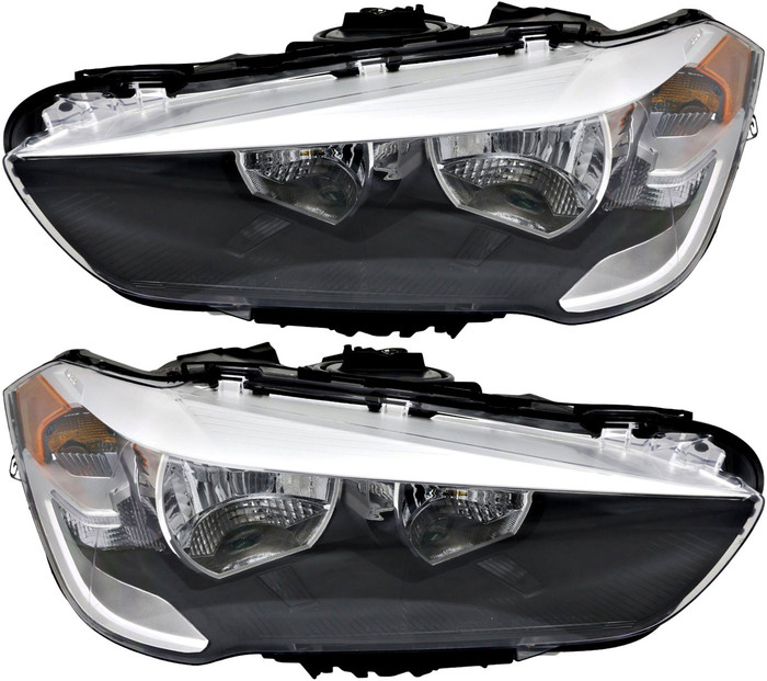 2016-2020 BMW X1 Headlights Driver Left and Passenger Right Side Halogen