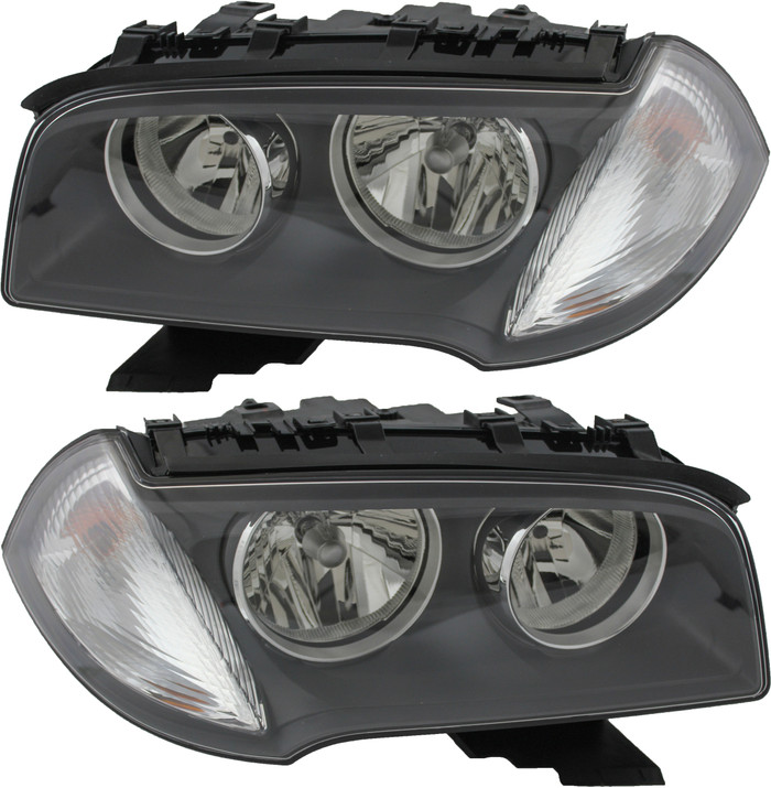 2007-2010 BMW X3 Headlights Driver Left and Passenger Right Side Halogen