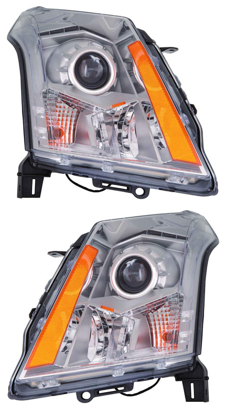 2014-2016 Cadillac SRX Headlights Driver Left and Passenger Right Side Halogen