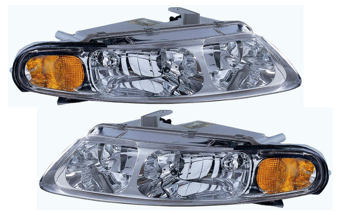 1997-2000 Chrysler Sebring Coupe Headlights Driver Left and Passenger Right Side Halogen 1997-2000 Chrysler Sebring Coupe Headlights Driver Left and Passenger Right Side Halogen