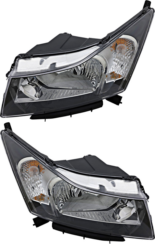 2012-2015 Chevrolet Cruze Headlights Driver Left and Passenger Right Side Halogen