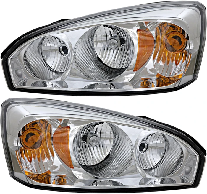 2004-2008 Chevrolet Malibu Headlights Driver Left and Passenger Right Side Halogen