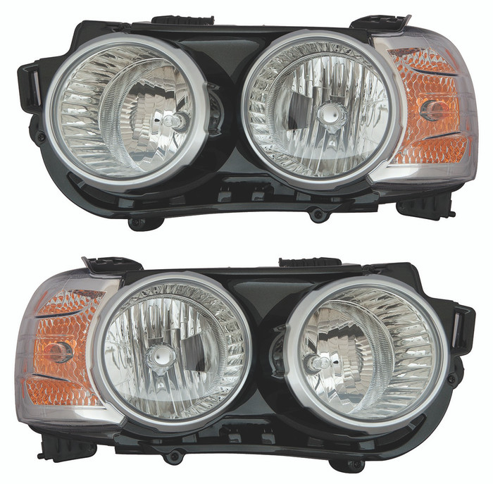 2014-2015 Chevrolet Sonic Sedan Headlights Driver Left and Passenger Right Side Halogen