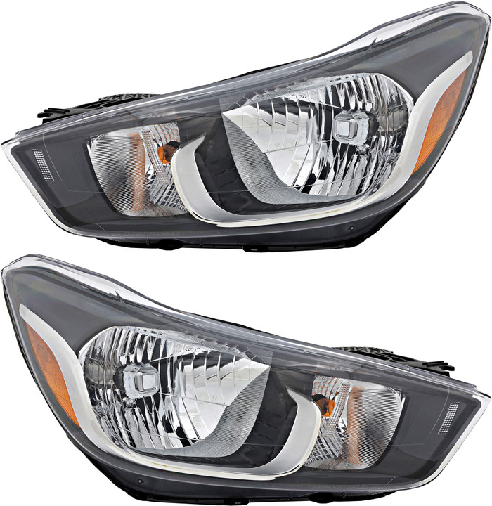 2016-2021 Chevrolet Spark Headlights Driver Left and Passenger Right Side Halogen