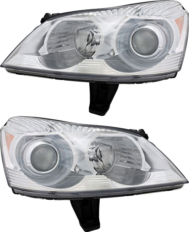 2009-2011 Chevrolet Traverse Headlights Driver Left and Passenger Right Side Halogen