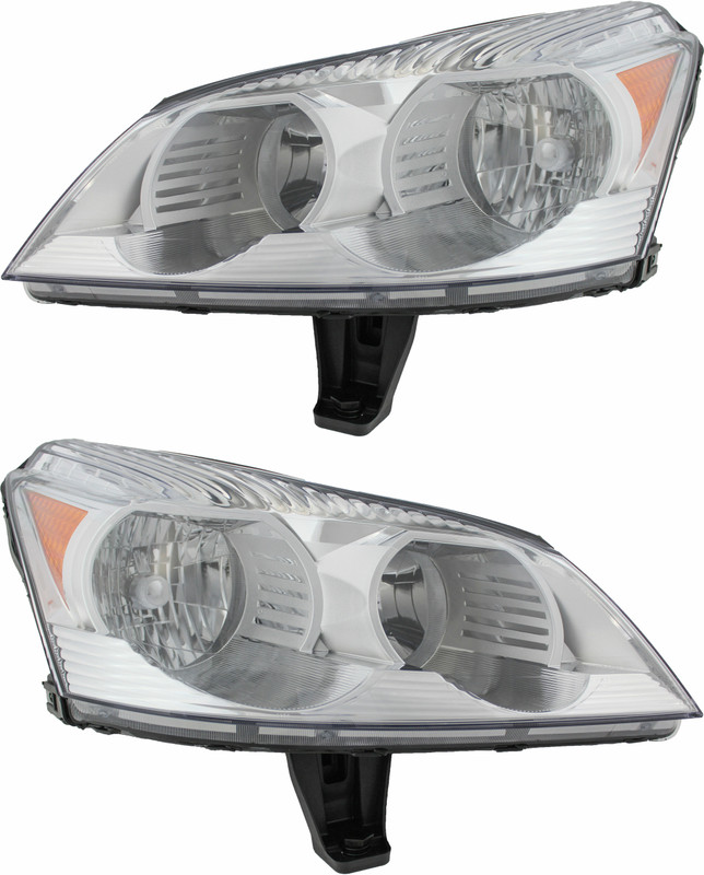 2009-2012 Chevrolet Traverse Headlights Driver Left and Passenger Right Side Halogen