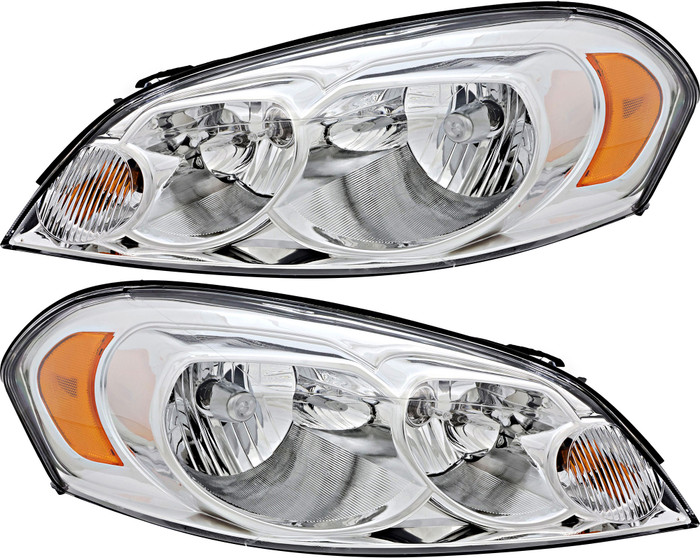 2006-2007 Chevrolet Monte Carlo Headlights Driver Left and Passenger Right Side Halogen