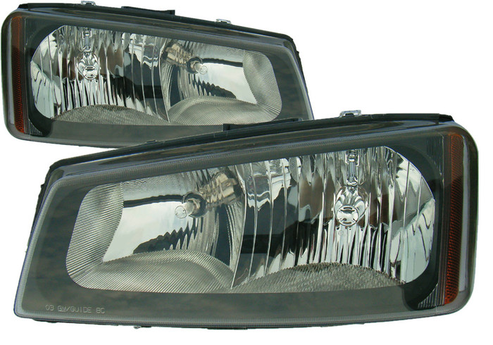 2005-2007 Chevrolet Silverado 1500 Headlights Driver Left and Passenger Right Side Halogen