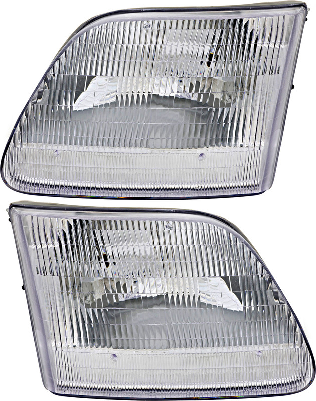 1997-2002 Ford Expedition Headlights Driver Left and Passenger Right Side Halogen