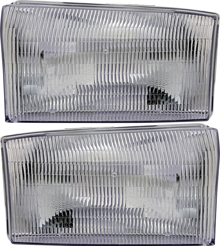 2000-2001 Ford Excursion Headlights Driver Left and Passenger Right Side Halogen