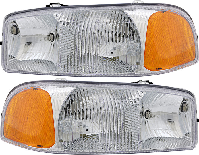 2000-2005 GMC Yukon XL 1500 Headlights Driver Left and Passenger Right Side Halogen