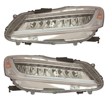 2017 Honda Accord Hybrid Headlights Driver Left and Passenger Right Side LED
