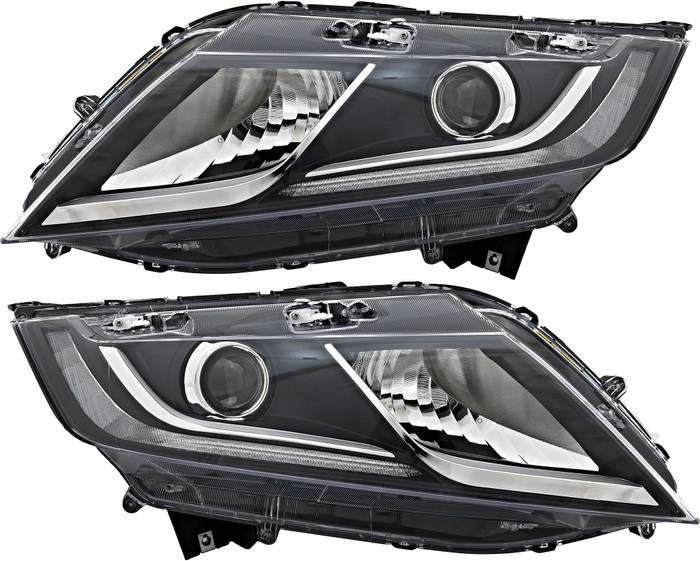 2018-2021 Honda Odyssey Headlights Driver Left and Passenger Right Side Halogen With Daytime Running Lights