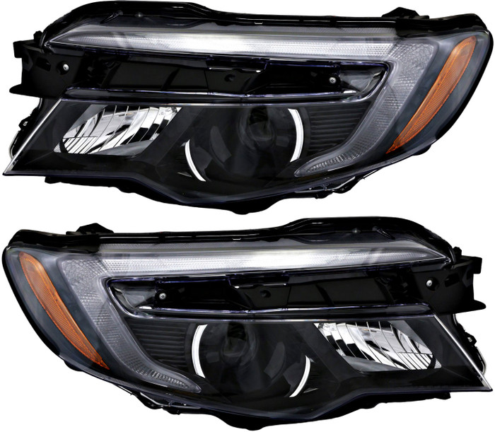 2016-2018 Honda Pilot EX/EX-L Headlights Driver Left and Passenger Right Side Halogen