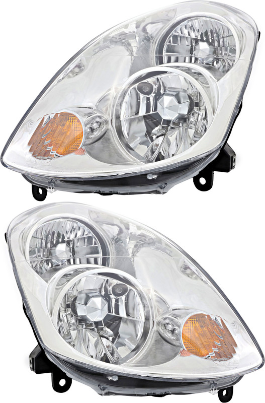 2003-2004 Infiniti G35 Sedan Headlights Driver Left and Passenger Right Side Halogen