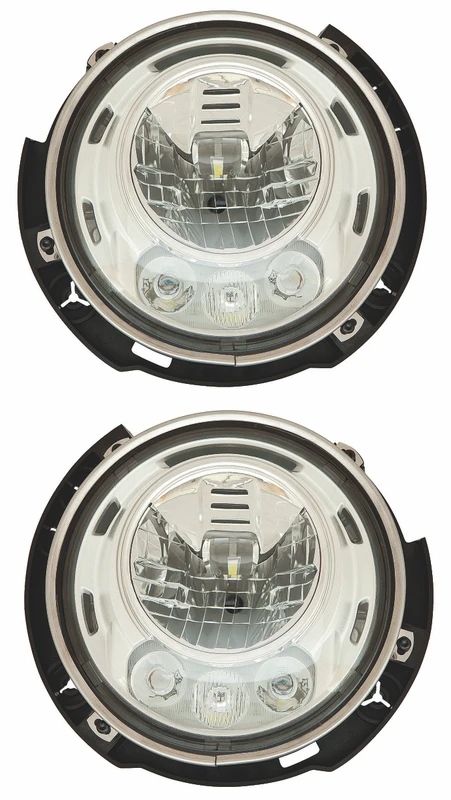 2017-2018 Jeep Wrangler Headlights Driver Left and Passenger Right Side LED