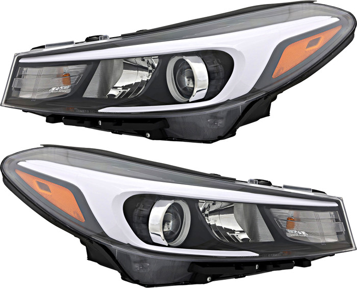 2017-2019 Kia Forte Sedan Headlights Driver Left and Passenger Right Side Halogen