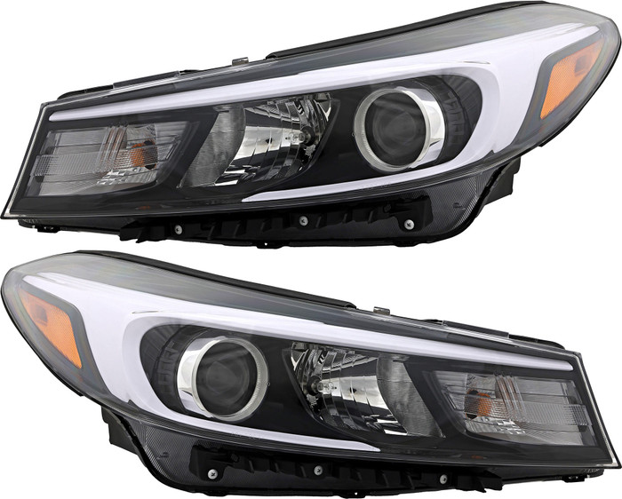 2017-2018 Kia Forte EX Headlights Driver Left and Passenger Right Side Halogen Korea Built